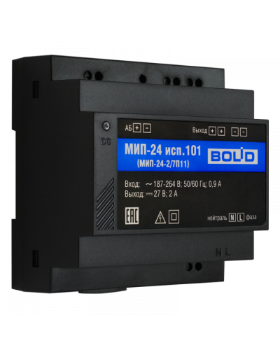 Модуль источника питания Болид МИП-24 исп.101 (МИП-24-2/7П11) в Махачкале Охранно-пожарное оборудование Pintop.ru