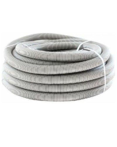 Труба гофр. ПНД HF 50 мм с зондом лёгкая серый (15 м) ОКЛ Экопласт 20150HF в Махачкале Труба гофрированная Pintop.ru