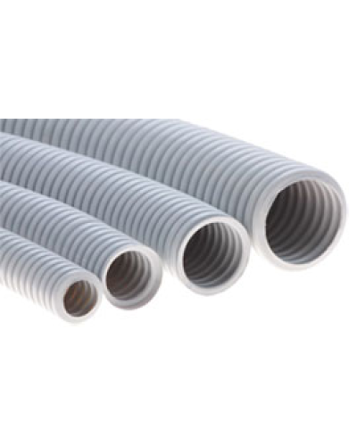 Труба ПНД гофрир. тяжелая, цвет чёрный, диам 16мм Экопласт 21016 в Махачкале Труба гофрированная Pintop.ru