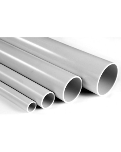 Труба гладкая ПВХ жесткая тяжелая диам 20, цвет серый (3м) Экопласт 31020 в Махачкале Гладкая труба Pintop.ru