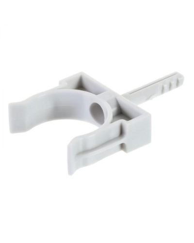 Держатель с дюбелем без шурупа D32мм (черный) Экопласт (41432BL) в Махачкале Аксессуары для кабель-канала Pintop.ru