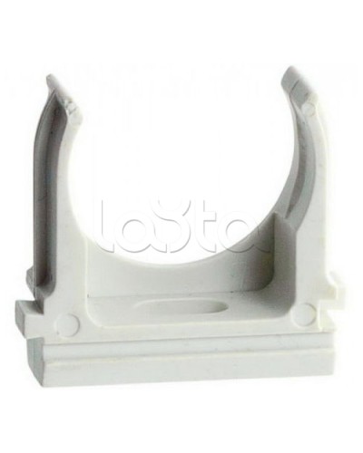 Держатель (клипса) для гофрированной или жесткой гладкой трубы D50 мм, без галогена Экопласт 41750HF в Махачкале Держатели, клипсы, скобы Pintop.ru