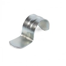 Скоба оцинкованная однолапковая без монтажного отверстия, для трубы D25мм (100шт) Экопласт (43727)