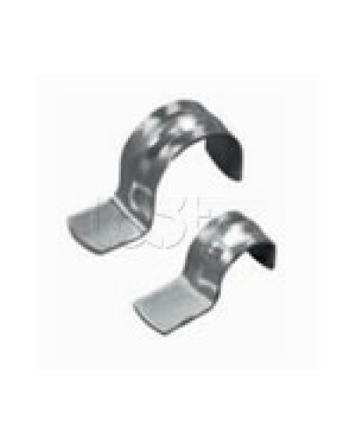 Скоба оцинкованная однолапковая без монтажного отверстия, для трубы D50мм (1уп = 50шт) Экопласт (43751) в Махачкале Держатели, клипсы, скобы Pintop.ru