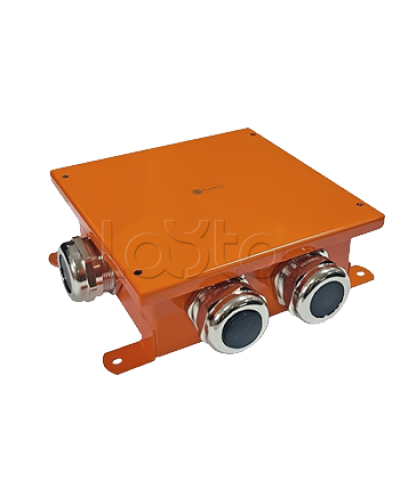 SMB120 Коробка металлическая, огн. E-110,о/п 120х120х60, 4 метал. гермоввода, IP66, 12P, (1,5-10 мм2), цвет оранж. Экопласт (56374) в Махачкале Распределительные коробки Pintop.ru