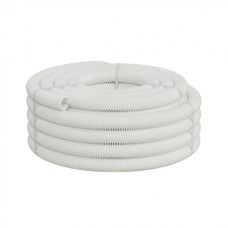 Труба ПП-FR гофрир. легкая, с зондом,без галогена, ПЛЛ 32мм Экопласт (60132HFR-W) - Труба ПП-FR гофрир. легкая, с зондом,без галогена, ПЛЛ диам.32мм ПВ-0 (25м) цвет белые 1 палл.=1200м Экопласт