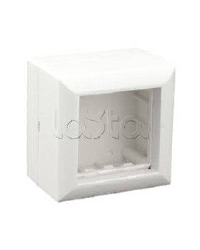 Коробка для открытой проводки на 1 пост 45х45 мм Экопласт 72914 в Махачкале Распределительные коробки Pintop.ru