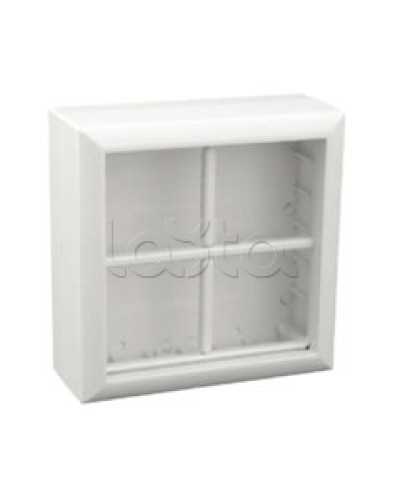 Коробка для открытой проводки на 4 поста 45х45 мм Экопласт 72948 в Махачкале Распределительные коробки Pintop.ru