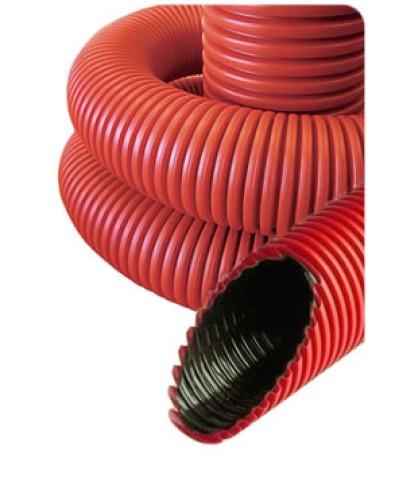 NR050 Гофрированные трубы для прокладки кабеля под землей с протяжкой D50мм (внешн.) (801050) в Махачкале Труба гофрированная Pintop.ru