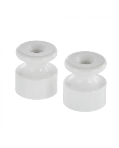 Фиксатор кабеля (изолятор) для внешней проводки кабеля (белый) LK Vintage (5шт) (888304-5) в Махачкале Держатели, клипсы, скобы Pintop.ru