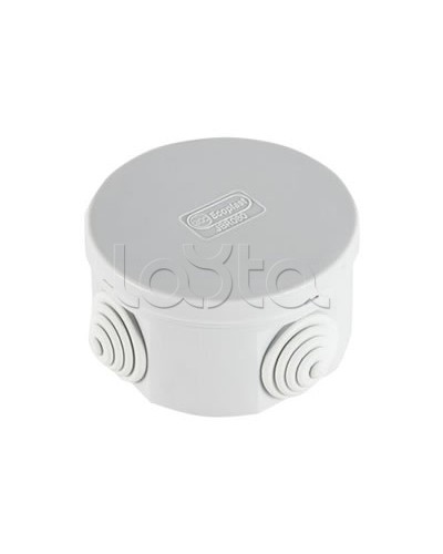 Экопласт JBR065 Коробка распред. о/п, D=65х35мм 4 вых., IP44 чёрный в Махачкале Распределительные коробки Pintop.ru