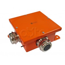 Экопласт SMB165 Коробка металл, огн. E-110,о/п 164х164х65, IP66, 9P, (1,5-6 мм2), оранж.