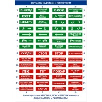 Оповещатель табло световое со встроенной звуковой сиреной Электротехника и Автоматика ЛЮКС-220 К "Газ! Не входить!"