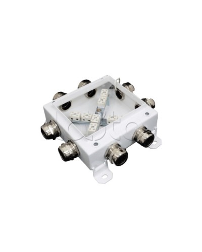 Коробка монтажная огнестойкая Гефест КМ-О (12к*10,0)-IP66 1212, 8 вводов 123х123х60 в Махачкале Распределительные коробки Pintop.ru