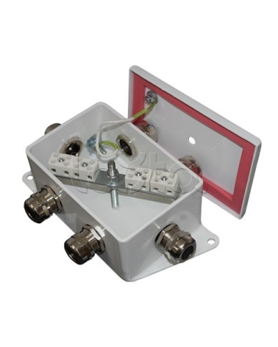 Коробка монтажная огнестойкая Гефест КМ-О (8к*10,0)-IP66-d, четыре ввода 120х80х68 в Махачкале Распределительные коробки Pintop.ru