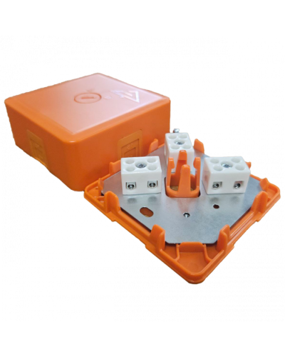 Коробка монтажная огнестойкая КМ-О (2к*6,0)-IP41-s-оранж Гефест в Махачкале Распределительные коробки Pintop.ru