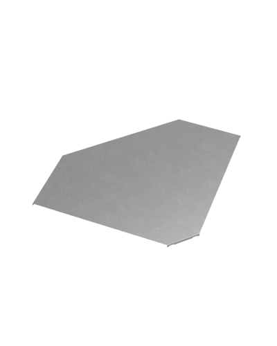 Крышка горизонтального угла 90 гр. 600 мм ПЛЮС КМ-Профиль (KGLplus90-600) в Махачкале Аксессуары для лотков Pintop.ru