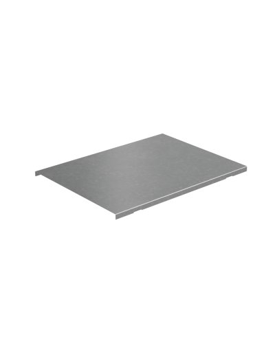 Крышка на вертикальный Т-ответвитель переходник 400-150 мм с разворотом трассы на 90 гр. ПЛЮС (нижняя часть меньше исходной) КМ-Профиль (KTDPSplus90-400-150) в Махачкале Аксессуары для лотков Pintop.ru