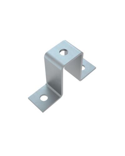 Прямоугольная скоба для двойного страт-профиля 41х82 мм HD85 КМ-профиль (PS41-82 HD85) в Махачкале Держатели, клипсы, скобы Pintop.ru