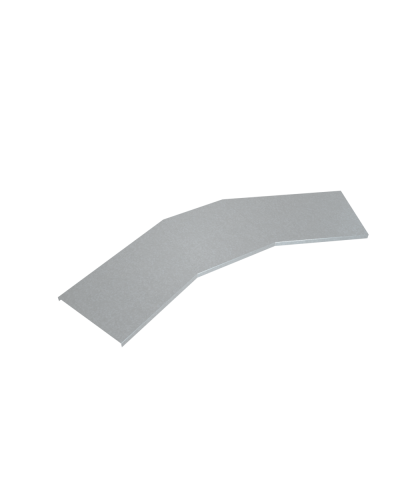 Крышка лестничного горизонтального угла 45 гр. 600 мм INOX304 КМ-Профиль (KLGL45-600 INOX304) в Махачкале Аксессуары для лотков Pintop.ru