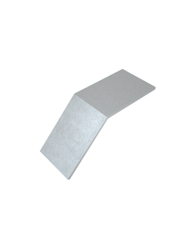 Крышка лестничного вертикального внешнего угла 45 гр. 700 мм HD85 КМ-профиль (KLVL45-700 HD85) в Махачкале Аксессуары для лотков Pintop.ru