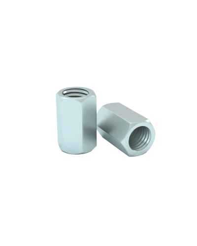 Гайка соединительная М6 DIN 6334 (упак. 100 шт) КМ-Профиль (MS6) в Махачкале Крепеж Pintop.ru