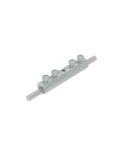 Четырехболтовой сквозной соединитель прутка Ø 5-10 мм CU КМ-Профиль (4SS-D5-10 CU) в Махачкале Крепеж Pintop.ru