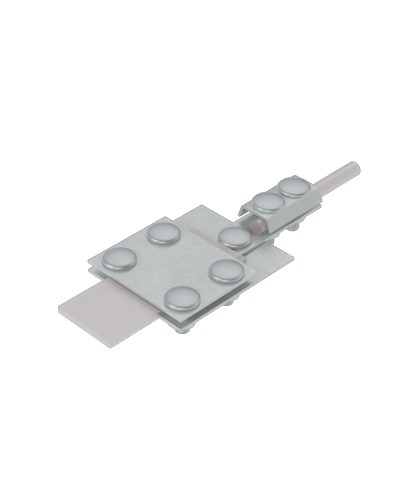 Универсальный контрольный соединитель полоса до 30 мм пруток Ø 5-8 мм INOX304 КМ-Профиль (UKS-B30-D5-8 INOX304) в Махачкале Аксессуары для лотков Pintop.ru