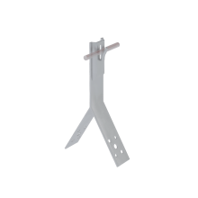 Коньковый держатель зажимной для прутка Ø 5-8 мм H100 мм CU КМ-Профиль (KDZ-H100-D5-8 CU)