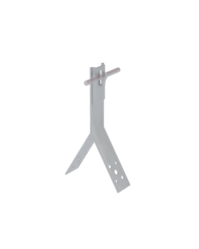 Коньковый держатель зажимной для прутка Ø 5-8 мм H80 мм CU КМ-Профиль (KDZ-H80-D5-8 CU) в Махачкале Монтажные материалы Pintop.ru