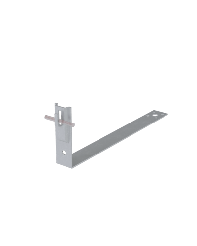 Черепичный держатель зажимной на обрешётку для прутка Ø 5-8 мм L430 мм H100 мм CU КМ-Профиль (CDZO-L430-D5-8 CU) в Махачкале Держатели, клипсы, скобы Pintop.ru