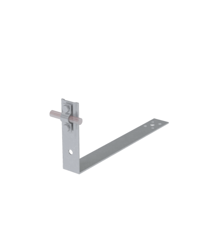 Черепичный держатель болтовой на обрешётку для прутка Ø 5-10 мм L380 мм H100 мм HD КМ-профиль (CDBO-L380-D5-10 HD) в Махачкале Крепеж Pintop.ru