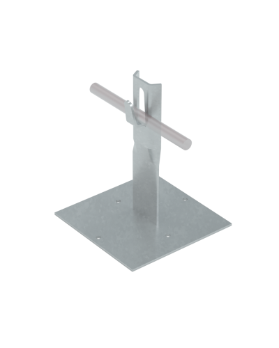 Приклееваемый держатель зажимной для прутка Ø 5-8 мм H90 мм INOX304 КМ-Профиль (PDZ-H90-D5-8 INOX304) в Махачкале Монтажные материалы Pintop.ru