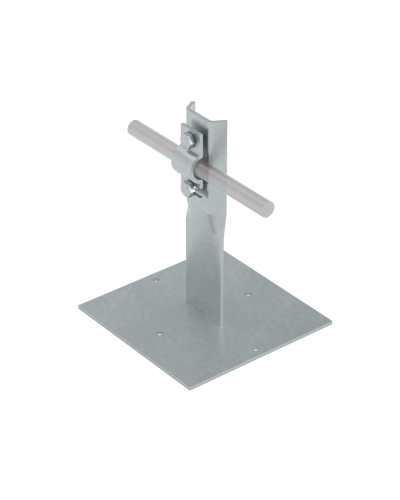 Приклееваемый держатель болтовой для прутка Ø 5-10 мм H90 мм КМ-Профиль (PDB-H90-D5-10) в Махачкале Монтажные материалы Pintop.ru