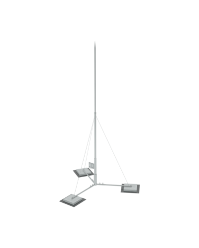Вольностоящая молниеприемная мачта составная H4 м HD КМ-Профиль (VMR-H4 HD) в Махачкале Монтажные материалы Pintop.ru