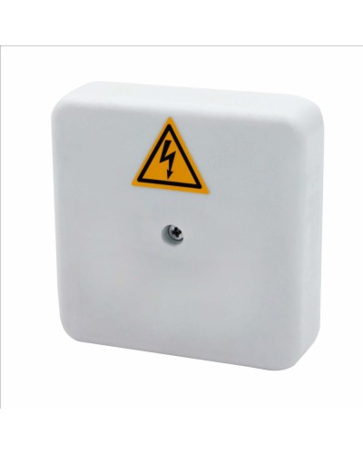 Коробка распределительная огнестойкая КРОПС-П0, IP41, габаритные размеры 75х75х20 мм, для кабелей сечением до 2,5 мм2, 4 клеммы КМ-Профиль (FRJB-KM-P0-2.5-04-КРОПС-IP41) в Махачкале Распределительные коробки Pintop.ru