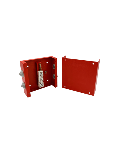Коробка распределительная огнестойкая КРОПС, IP41, габаритные размеры 200х200х80 мм, для кабелей сечением до 10 мм2, 6 клемм КМ-Профиль (FRJB-KM-ST3-10-06-КРОПС-IP41) в Махачкале Распределительные коробки Pintop.ru