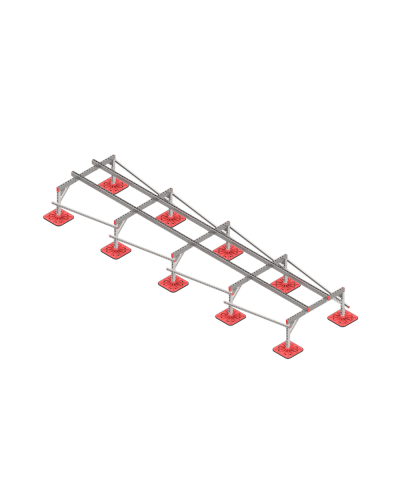 Опорная конструкция для установки оборудования TECHNORAPTOR FOOT 1200х5000 тип 1 КМ-профиль (KM-TR-F-SSEI-1200-5000-1) в Махачкале Системы видеонаблюдения Pintop.ru