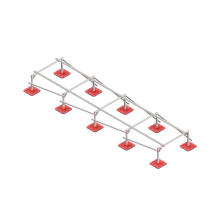 Опорная конструкция для установки оборудования TECHNORAPTOR FOOT 1200х5000 тип 2 КМ-профиль (KM-TR-F-SSEI-1200-5000-2)