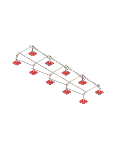 Опорная конструкция для установки оборудования TECHNORAPTOR FOOT 1200х5000 тип 2 КМ-профиль (KM-TR-F-SSEI-1200-5000-2) в Махачкале Системы видеонаблюдения Pintop.ru