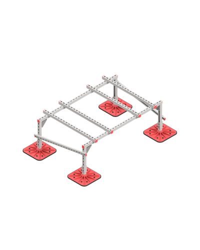Опорная конструкция для установки оборудования TECHNORAPTOR FOOT 1500х1000 тип 2 HD КМ-профиль (KM-TR-F-SSEI-1500-1000-2 HD) в Махачкале Системы видеонаблюдения Pintop.ru
