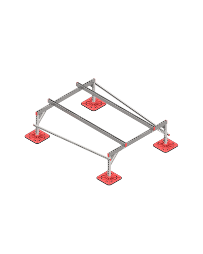 Опорная конструкция для установки оборудования TECHNORAPTOR FOOT 1500х2000 тип 1 КМ-профиль (KM-TR-F-SSEI-1500-2000-1) в Махачкале Системы видеонаблюдения Pintop.ru