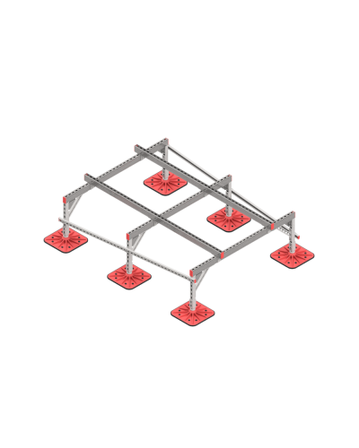 Опорная конструкция для установки оборудования TECHNORAPTOR FOOT 1500х2000 тип 2 КМ-профиль (KM-TR-F-SSEI-1500-2000-2) в Махачкале Системы видеонаблюдения Pintop.ru