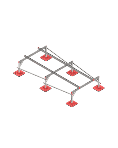 Опорная конструкция для установки оборудования TECHNORAPTOR FOOT 1500х3000 тип 1 HD КМ-профиль (KM-TR-F-SSEI-1500-3000-1 HD) в Махачкале Системы видеонаблюдения Pintop.ru