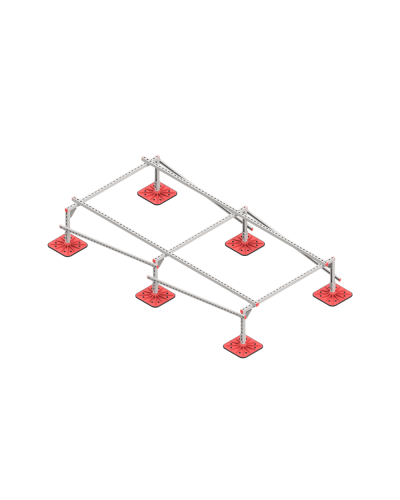 Опорная конструкция для установки оборудования TECHNORAPTOR FOOT 1500х3000 тип 4 HD КМ-профиль (KM-TR-F-SSEI-1500-3000-4 HD) в Махачкале Системы видеонаблюдения Pintop.ru