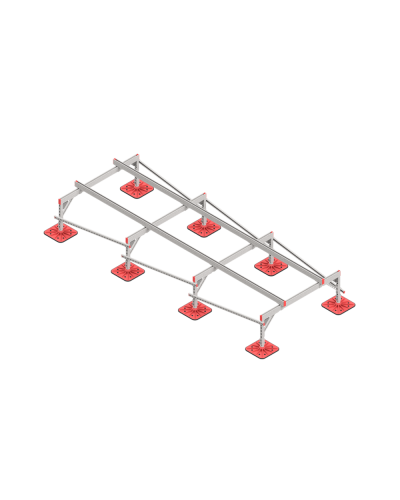 Опорная конструкция для установки оборудования TECHNORAPTOR FOOT 1500х4000 тип 2 КМ-профиль (KM-TR-F-SSEI-1500-4000-2) в Махачкале Системы видеонаблюдения Pintop.ru