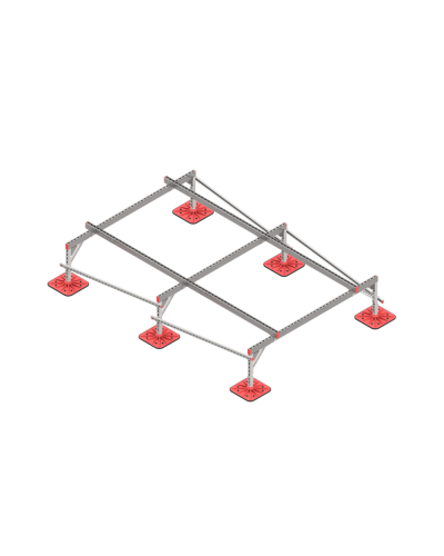 Опорная конструкция для установки оборудования TECHNORAPTOR FOOT 2000х3000 тип 1 КМ-профиль (KM-TR-F-SSEI-2000-3000-1) в Махачкале Системы видеонаблюдения Pintop.ru