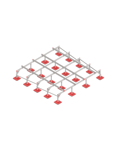 Опорная конструкция для установки оборудования TECHNORAPTOR FOOT 3500х3500 КМ-профиль (KM-TR-F-SSEI-3500-3500) в Махачкале Системы видеонаблюдения Pintop.ru