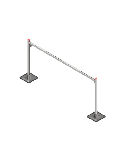 Опорная конструкция для горизонтальных прямоугольных воздуховодов и металлических лотков кабеленесущих систем TECHNORAPTOR STEELFOOT 2000х1000 HD КМ-профиль (KM-TR-STF-SSHRAD-2000-1000 HD) в Махачкале Системы видеонаблюдения Pintop.ru