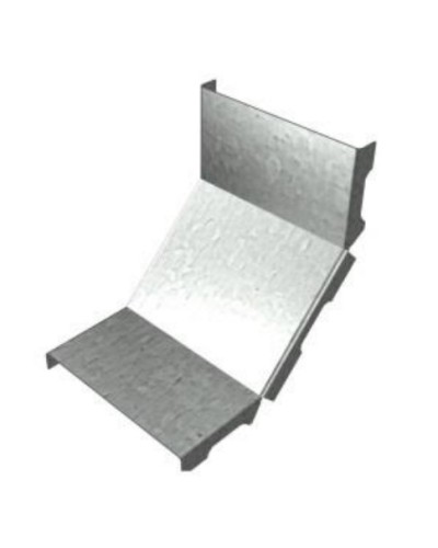 Крышка угла вертикального внутреннего 90° 100х15 (0,7) для лестничного лотка ПожТехКабель (651-001) в Махачкале Кабельные лотки Pintop.ru